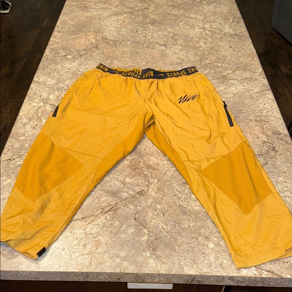 Nike Other - Nike Mustard Yellow Sports Pants